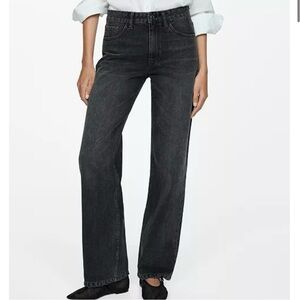 Mango Mid Rise Straight Jeans